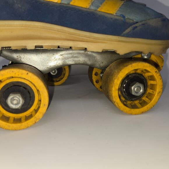 Vintage Nash Cruisers Roller Skates Youth Size 13-1 Blue Yellow Complete - Picture 16 of 16